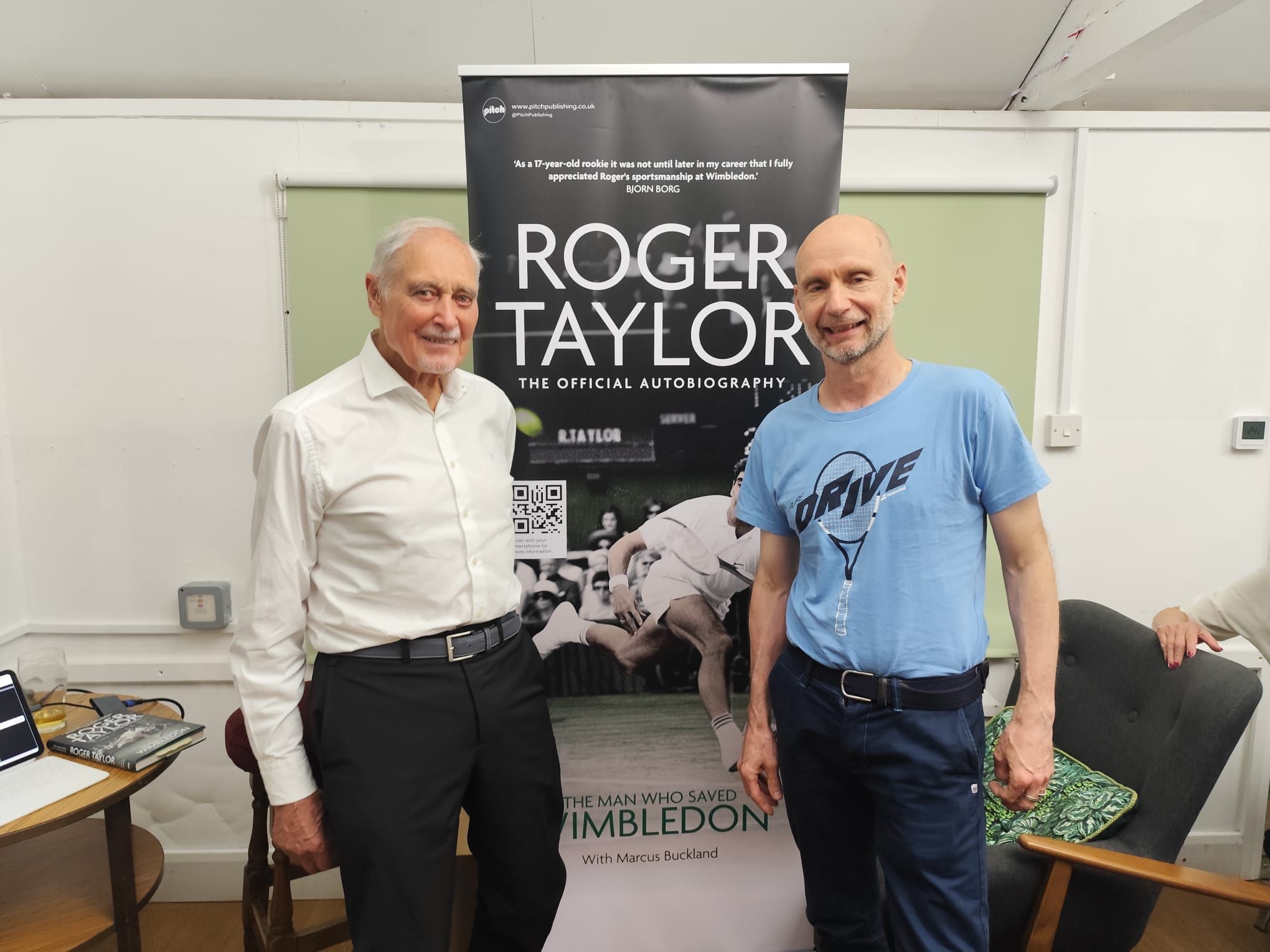 Roger Taylor visits Harrow Weald Lawn Tennis Club - May 1st, 2026